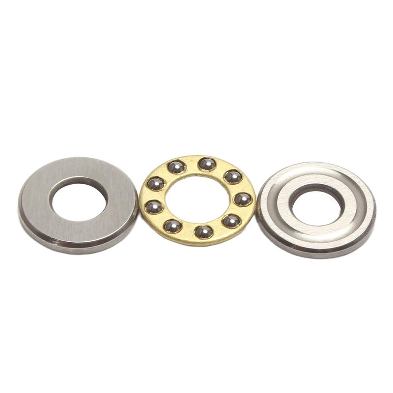 STYUI (10Pcs) F4-10M Miniature Thrust Ball Bearings 4mm x 10mm x 4mm Miniature Plane Thrust Bearings Chrome Steel One Way - Image 2